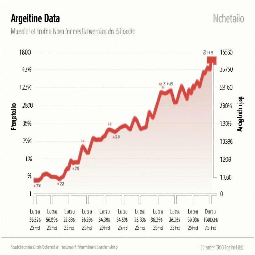 Gráfico de inflación argentina histórica
